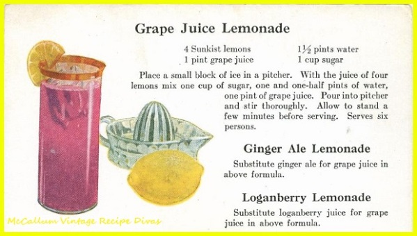 Sunkist Grape Juice Lemonade