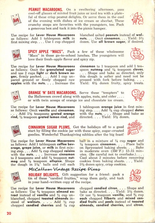 Aunt Jenny’s Old-Fashioned Christmas Cookies Recipe Book Page 20