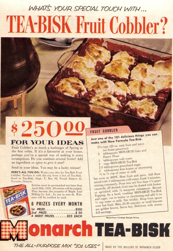 April 1956 Tea-Bisk Ad