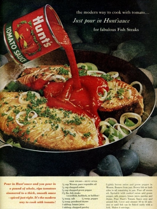 Fish steaks, Hunt’s-style (1961)